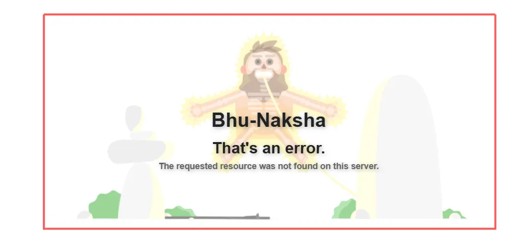 Jharbhoomi Bhu-Naksha That’s an Error Screen 2026 Mobile & Desktop Issue